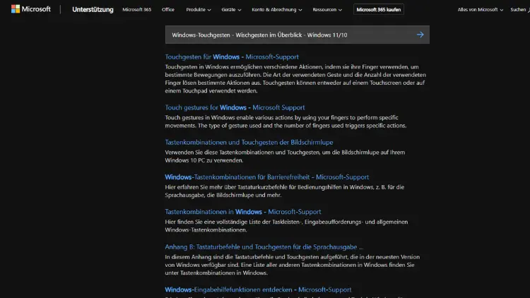 Windows-Touchgesten - Wischgesten im Überblick - Windows 1110