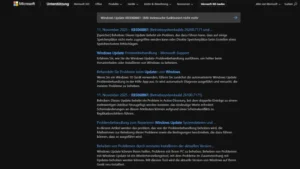 Windows Update KB5068861 SMB-Indexsuche funktioniert nicht mehr