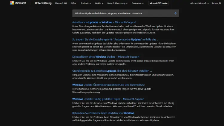 Windows Updates deaktivieren, stoppen, ausschalten - dauerhaft