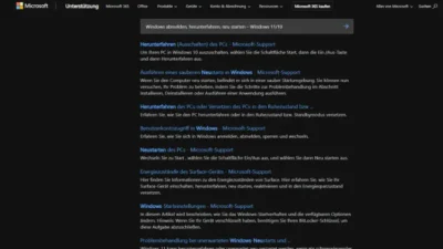 Windows abmelden, herunterfahren, neu starten | Windows 11/10