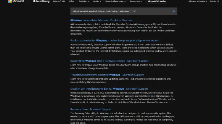 Windows telefonisch aktivieren, freischalten  Windows 1110