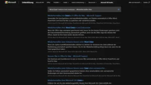 Word Datei verloren trotz AutoSave – Wiederherstellen Mac