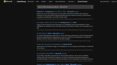 Word im Web Hintergrund entfernen - Microsoft 365