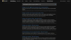 Zeichentabelle aufrufen und nutzen | Windows 11/10