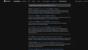 Zugriff auf Drucker verweigert - Problem beheben - Win 1110