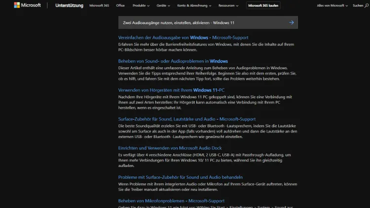 Zwei Audioausgänge nutzen, einstellen, aktivieren - Windows 11