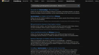 Zwischenablage geräteübergreifend synchronisieren - Windows 1110