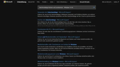 Zwischenablage löschen und zurücksetzen - Windows 1110