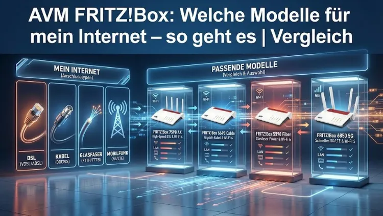 FRITZ!Box: Welche Modelle für mein Internet – so geht es | Vergleich