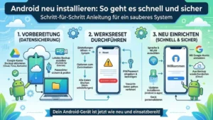 Android neu installieren: So geht es schnell und sicher