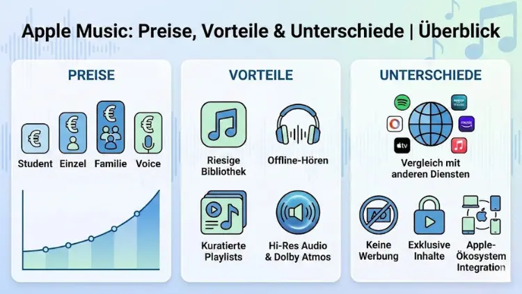 Apple Music: Preise, Vorteile & Unterschiede | Überblick