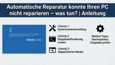 Automatische Reparatur konnte Ihren PC nicht reparieren – was tun? | Anleitung