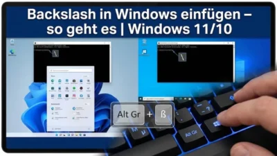 Backslash in Windows einfügen – so geht es | Windows 11/10