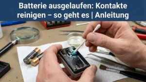 Batterie ausgelaufen: Kontakte reinigen – so geht es | Anleitung