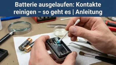 Batterie ausgelaufen: Kontakte reinigen – so geht es | Anleitung