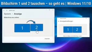 Bildschirm 1 und 2 tauschen – so geht es | Windows 11/10