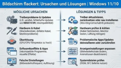 Bildschirm flackert: Ursachen und Lösungen | Windows 11/10