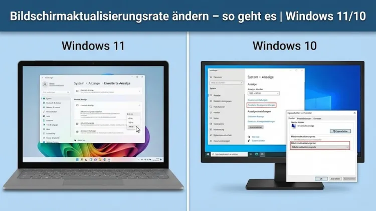 Bildschirmaktualisierungsrate ändern – so geht es | Windows 11/10