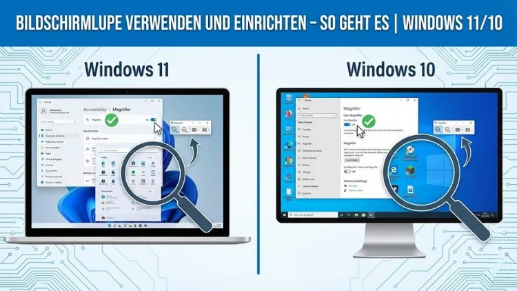Bildschirmlupe verwenden und einrichten – so geht es | Windows 11/10