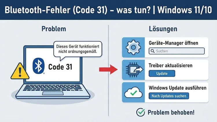 Bluetooth-Fehler (Code 31) – was tun? | Windows 11/10