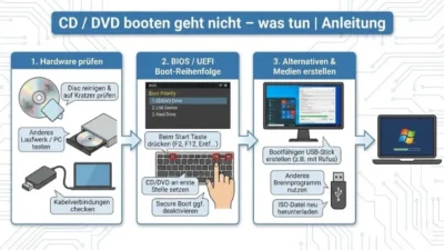 CD oder DVD booten geht nicht – was tun | Anleitung