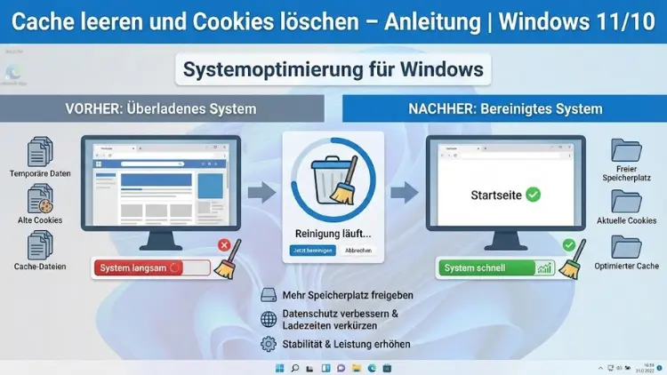 Cache leeren und Cookies löschen – Anleitung | Windows 11/10