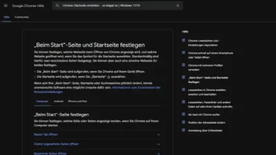 Chrome-Startseite einstellen – so klappt es | Windows 11/10
