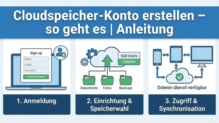 Cloudspeicher-Konto erstellen – so geht es | Anleitung