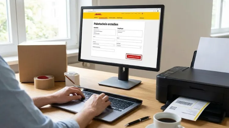 DHL-Paketschein erstellen und drucken – so geht es | Anleitung