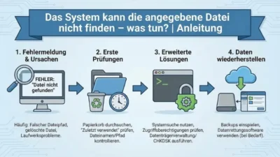 Das System kann die angegebene Datei nicht finden – was tun? | Anleitung