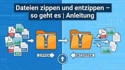 Dateien zippen und entzippen – so geht es | Anleitung