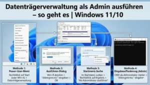 Datenträgerverwaltung als Admin ausführen – so geht es | Windows 11/10