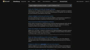 Display-Helligkeit automatisch einstellen | Windows 11/10