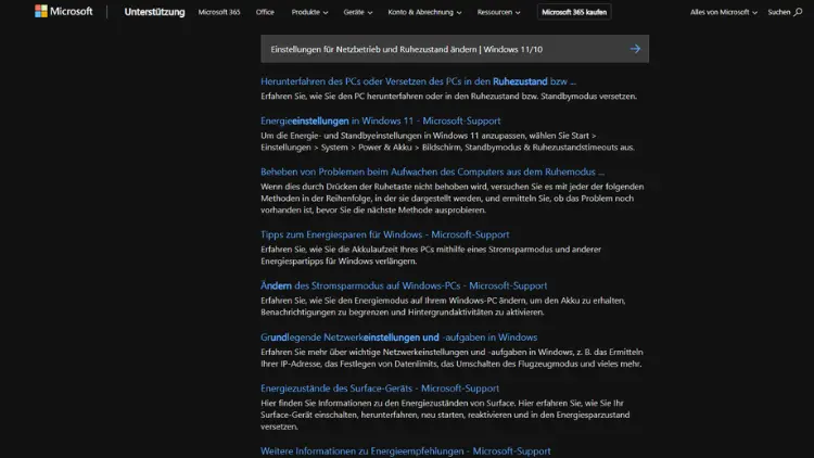 Einstellungen für Netzbetrieb und Ruhezustand ändern | Windows 11/10