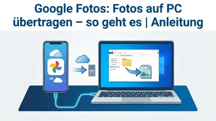 Google Fotos: Fotos auf PC übertragen – so geht es | Anleitung