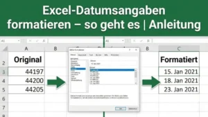 Excel-Datumsangaben formatieren – so geht es | Anleitung