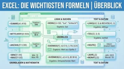 Excel: Die wichtigsten Formeln | Überblick