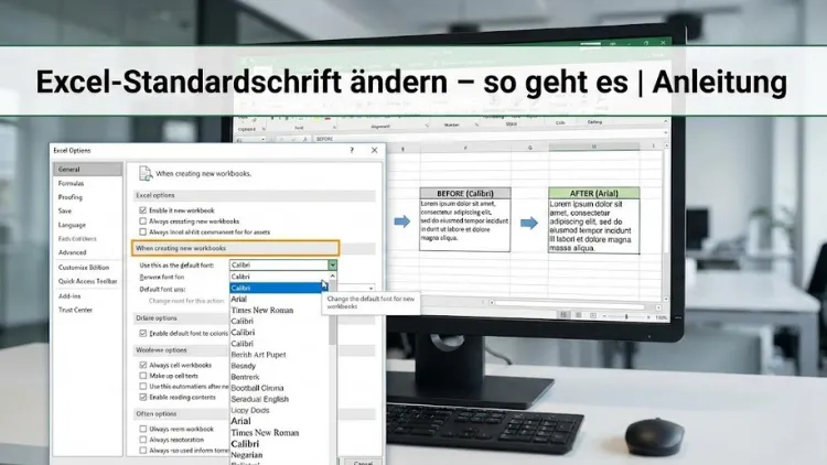 Excel-Standardschrift ändern – so geht es | Anleitung