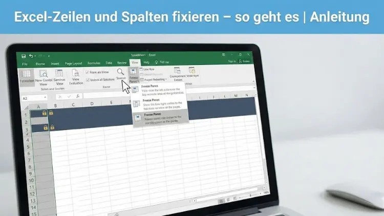 Excel-Zeilen und Spalten fixieren – so geht es | Anleitung