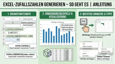 Excel-Zufallszahlen generieren – so geht es | Anleitung