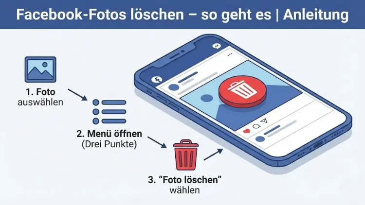 Facebook-Fotos löschen – so geht es | Anleitung