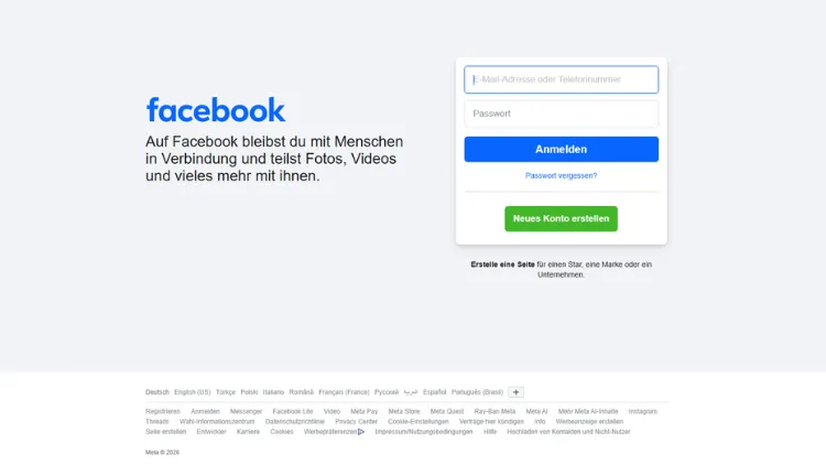 Facebook öffnen und neu anmelden – so funktioniert es