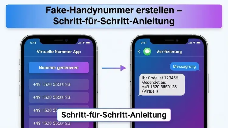 Fake-Handynummer erstellen – Schritt-für-Schritt-Anleitung