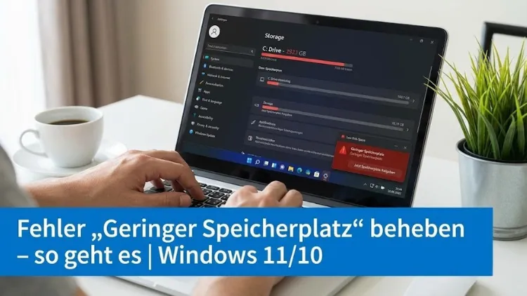 Fehler „Geringer Speicherplatz“ beheben – so geht es | Windows 11/10