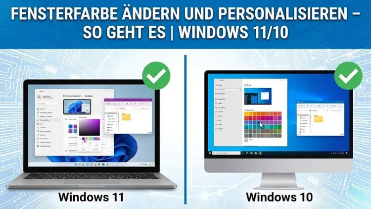Fensterfarbe ändern und personalisieren – so geht es | Windows 11/10
