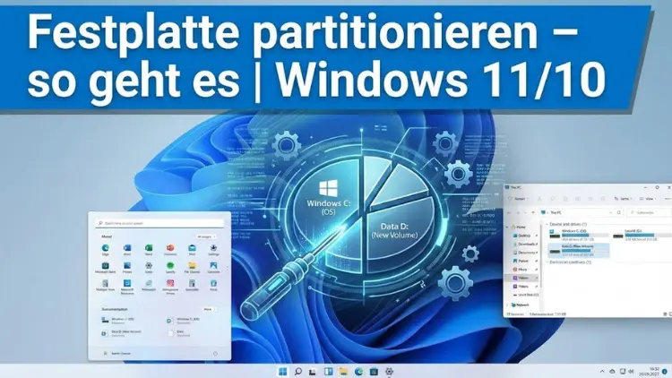 Festplatte partitionieren – so geht es | Windows 11/10