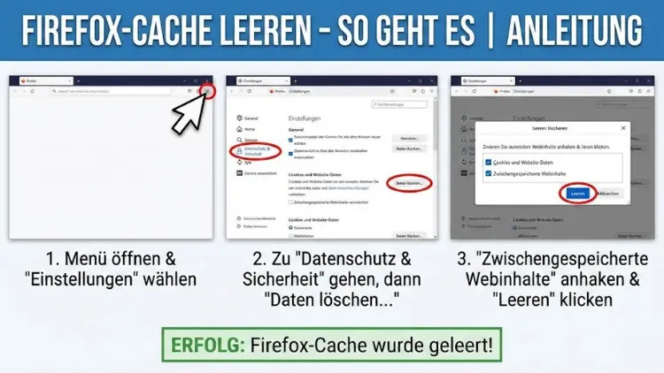 Firefox-Cache leeren – so geht es | Anleitung