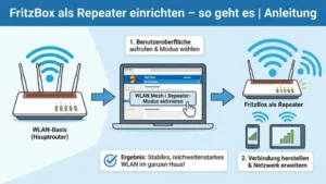 FritzBox als Repeater einrichten – so geht es | Anleitung