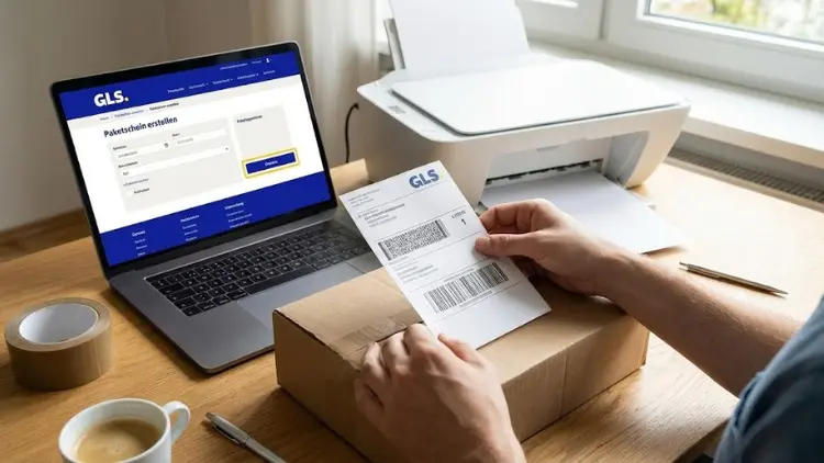 GLS-Paketschein erstellen und drucken – so geht es | Anleitung