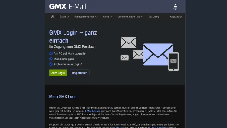 GMX-Postfach öffnen – so funktioniert es | Anleitung